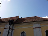 Prace na dachu naszego kościoła '2016