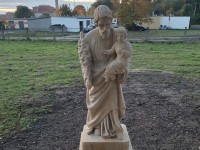 Św. Józef z piaskowca na zdunowskim cmentarzu '2023