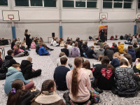 Młodzież z ks. Konradem na Diecezjalnym Spotkaniu Młodych w Jarocinie '2025